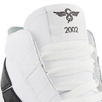 Zeus Hi Leather Sneaker // White + Black (US: 10.5)