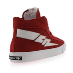 Zeus Hi Suede Sneaker // Red (US: 10.5)