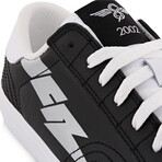 Zeus Lo Leather Sneaker // Black + Silver (US: 7)