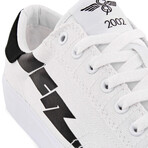 Zeus Canvas Lo Sneakers // White + Black (US: 6)
