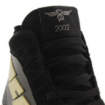 Zeus Hi Leather Sneaker // Black + Gold (US: 10)