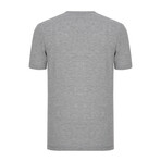 Henley Short Sleeve Tee // Gray Melange (M)