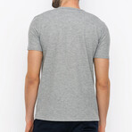 Henley Short Sleeve Tee // Gray Melange (M)