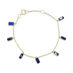 18K Yellow Gold Iolite Bracelet // 7" // Pre-Owned