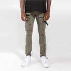 Nylon Pants // Olive (XL)