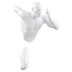 Man Sculpture Wall Runner // 13" // White
