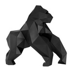 Geometric Ape Sculpture // Matte Black