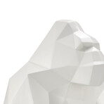 Geometric Ape Sculpture // Matte White