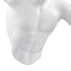 Man Sculpture Wall Runner // 13" // White