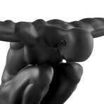 Saluting Man Sculpture // Small (Black)