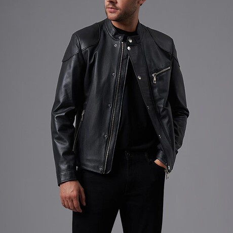 Marlon Leather Jacket // Black (S)