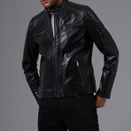 Zachary Leather Jacket // Black (M)