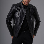 Jonas Leather Jacket // Black (S)