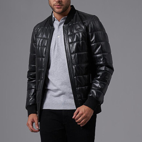 Scott Leather Jacket // Black (S)