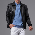 Alden Leather Jacket // Black (3XL)