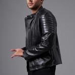 Jonas Leather Jacket // Black (S)