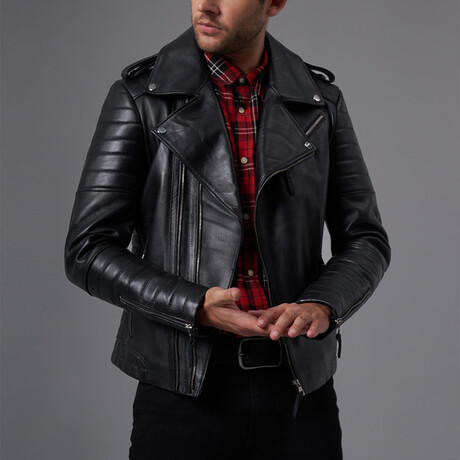 Lukas Leather Jacket // Black (S)