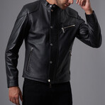 Marlon Leather Jacket // Black (XL)