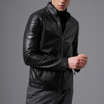 Finnegan Leather Jacket // Black (L)