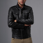 Andre Leather Jacket // Black (2XL)