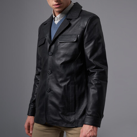 Sullivan Leather Jacket // Black (S)