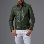 Martin Leather Jacket // Green (L)