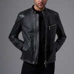 Marlon Leather Jacket // Black (XL)