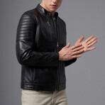 Darnell Leather Jacket // Black (3XL)