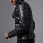 Lukas Leather Jacket // Black (2XL)