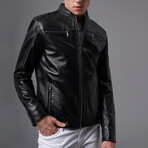 Jameson Leather Jacket // Black (L)