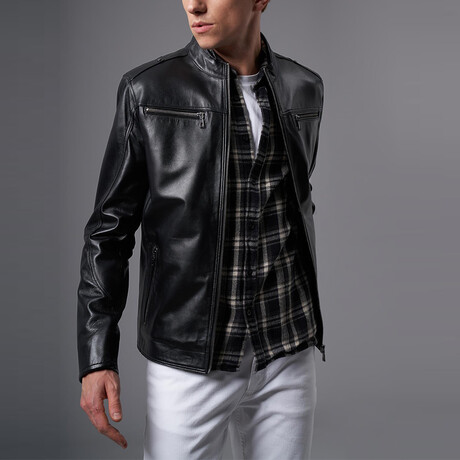 Jameson Leather Jacket // Black (S)