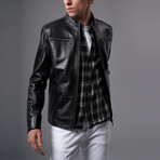 Jameson Leather Jacket // Black (L)