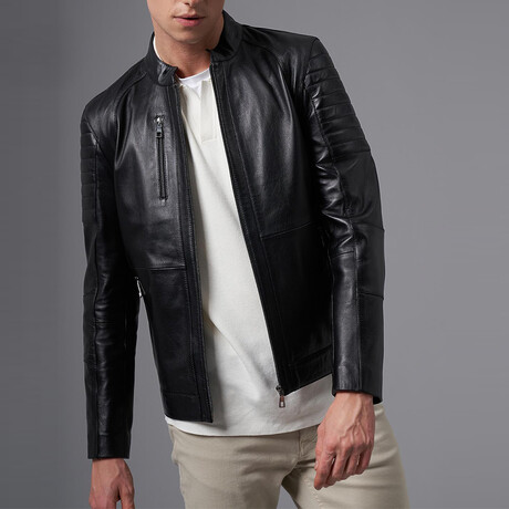 Darnell Leather Jacket // Black (S)