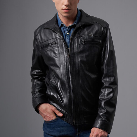 Demarco Leather Jacket // Black (S)