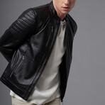 Darnell Leather Jacket // Black (3XL)