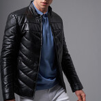 Cyrus Leather Jacket // Black (M)