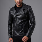 Jax Leather Jacket // Black (S)