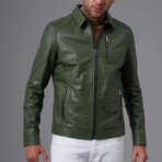 Martin Leather Jacket // Green (L)