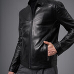 Finnegan Leather Jacket // Black (L)