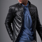 Cyrus Leather Jacket // Black (M)