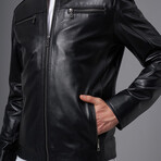 Jameson Leather Jacket // Black (L)