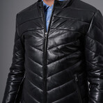 Cyrus Leather Jacket // Black (M)