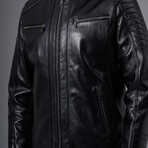 Zachary Leather Jacket // Black (M)