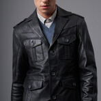 Bronson Leather Jacket // Black (M)