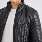 Braedon Leather Jacket // Black (L)