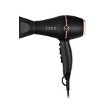 3300 // Supercharged Nano-Compact Hair Dryer With 2 Concentrator Nozzles (White)