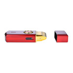 Uno // Travel Sized Rechargeable Single Foil Shaver // Red