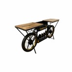 Mango Wood Bike Bar Counter