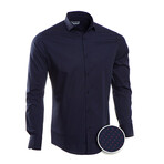 Xavier Slim Fit Shirt // Navy (Small)
