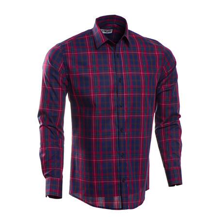 Ken Slim Fit Shirt // Red (Small)